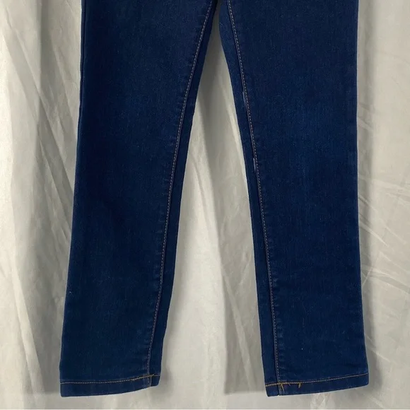 The Children’s Place Girl Skinny Dark Blue Jeans Waist Adjustable Band Size 6 - Picture 8 of 16